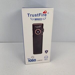 TrustFire MINIX3 EDC Flashlight 1050 Lumens UV Red Laser Gray Titanium Gold NEW